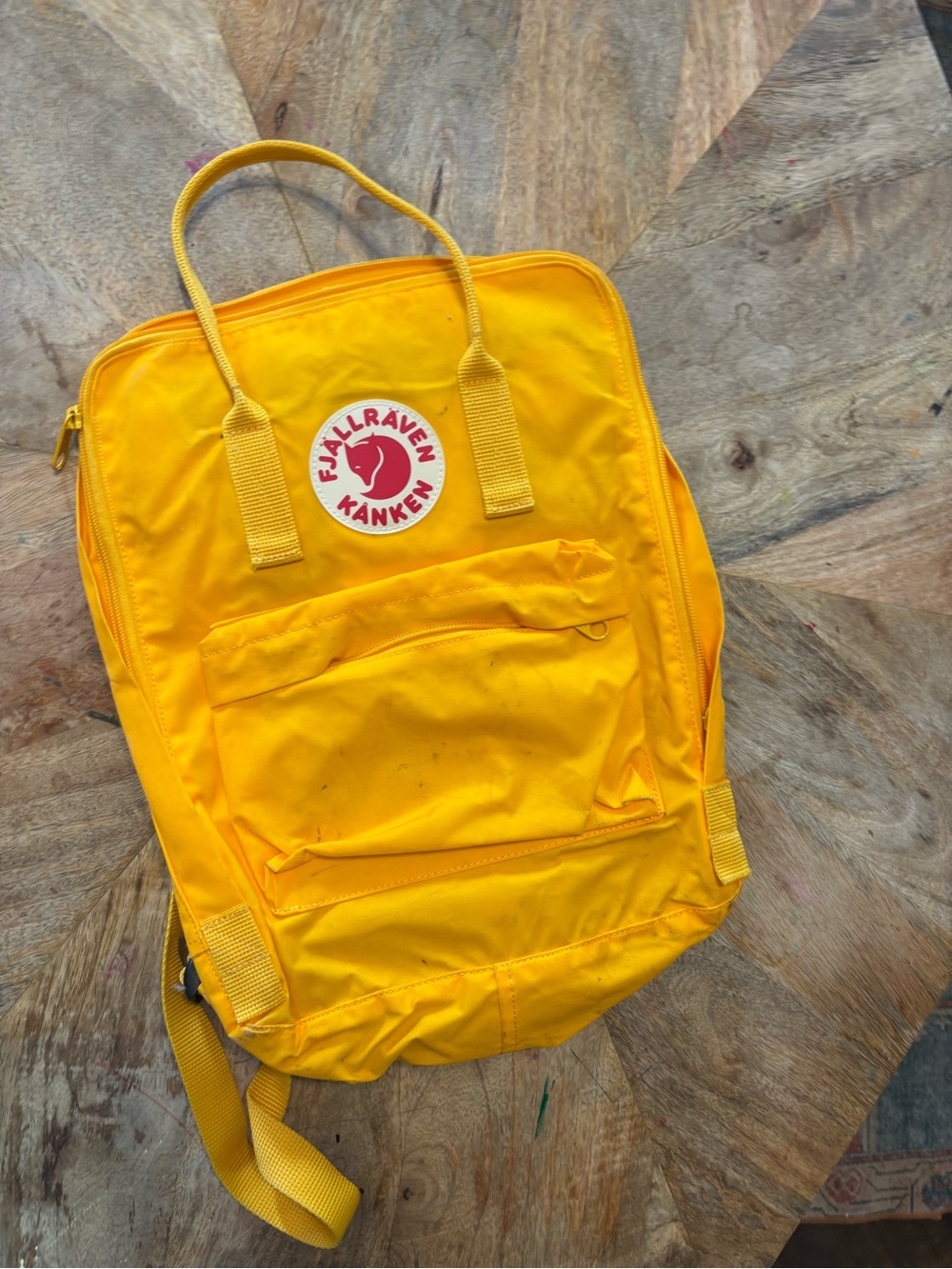 Fjallraven Kånken Backpack in Bright Yellow